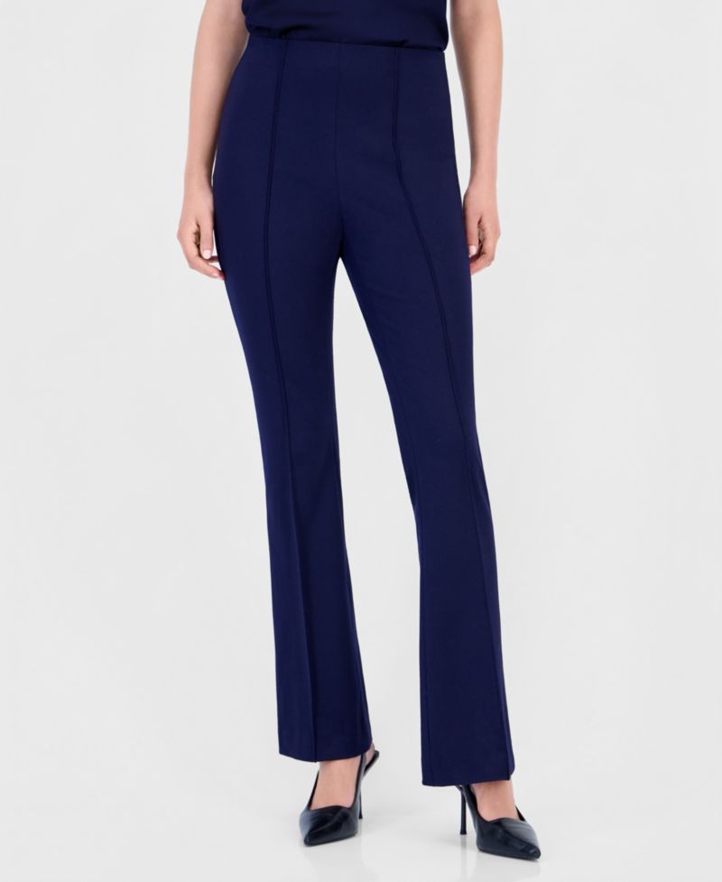 Women's Pull-on Flare Mid-Rise Pants