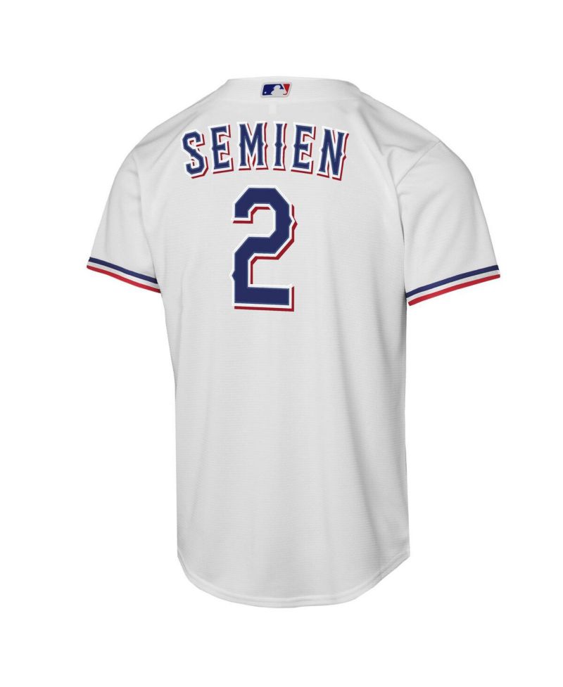 Big Boys and Girls Marcus Semien White Texas Rangers Home Replica Player Jersey