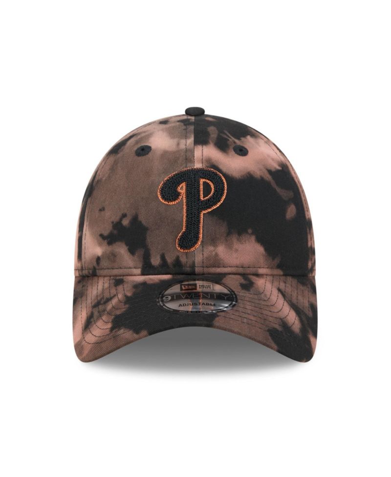 Men's Black Philadelphia Phillies Bleach Wash 9TWENTY Adjustable Hat