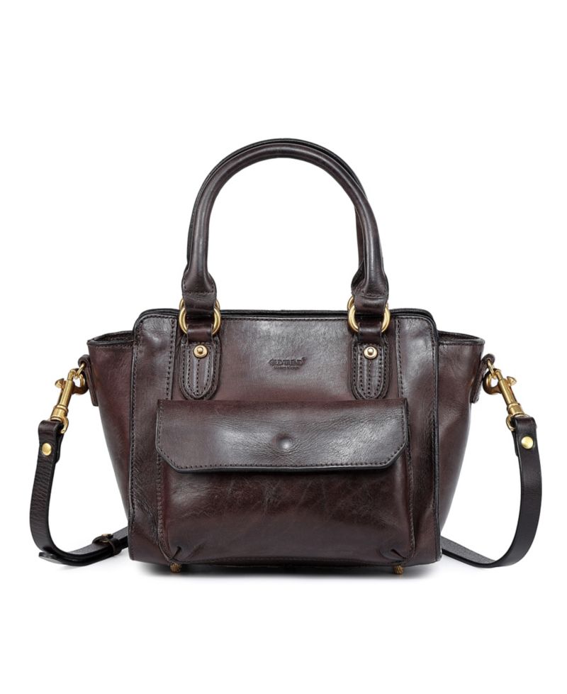 Pansy Small Leather Satchel Bag