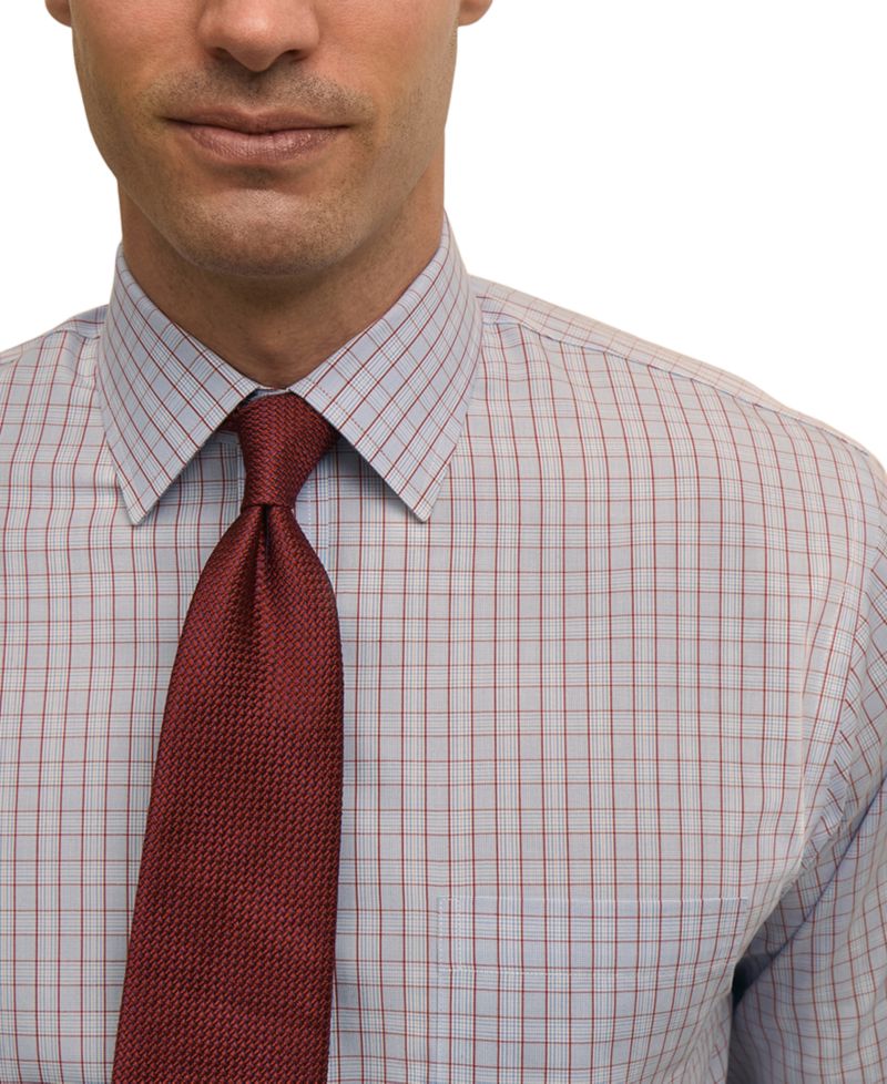 Men's Spread Collar Dress Shirt