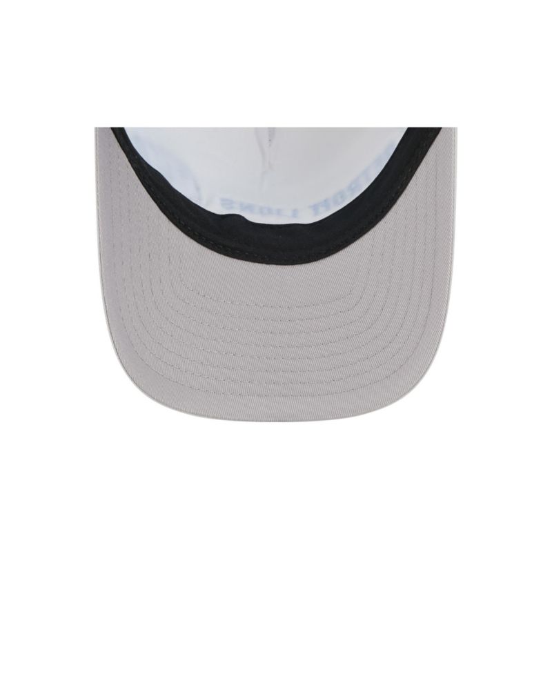 Men's Gray Detroit Lions Linear A-Frame 9FORTY Adjustable Hat