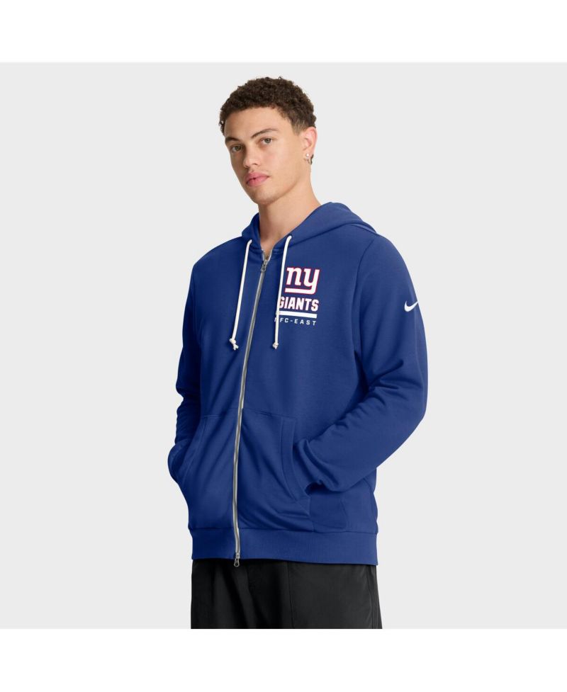 Men's Royal New York Giants Sideline Standard Issue Utility Player Dri-FIT Full-Zip Hoodie