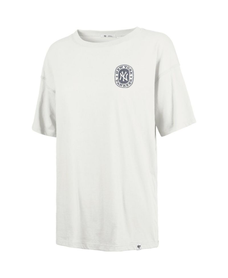 Women's Natural New York Yankees Back Canyon Sadie T-Shirt