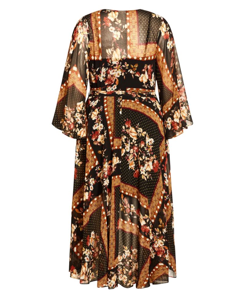 Women's Falling Floral Maxi Dress