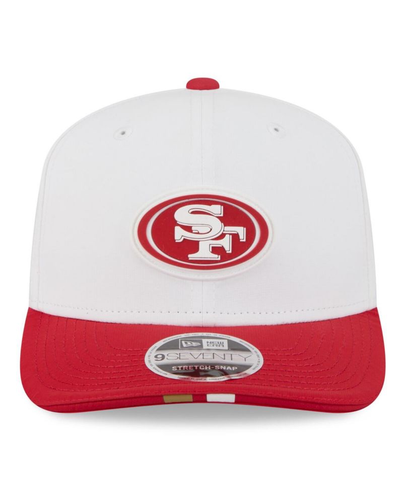 Men's White/Scarlet San Francisco 49ers 2025 NFL Training Camp 9SEVENTY Adjustable Hat