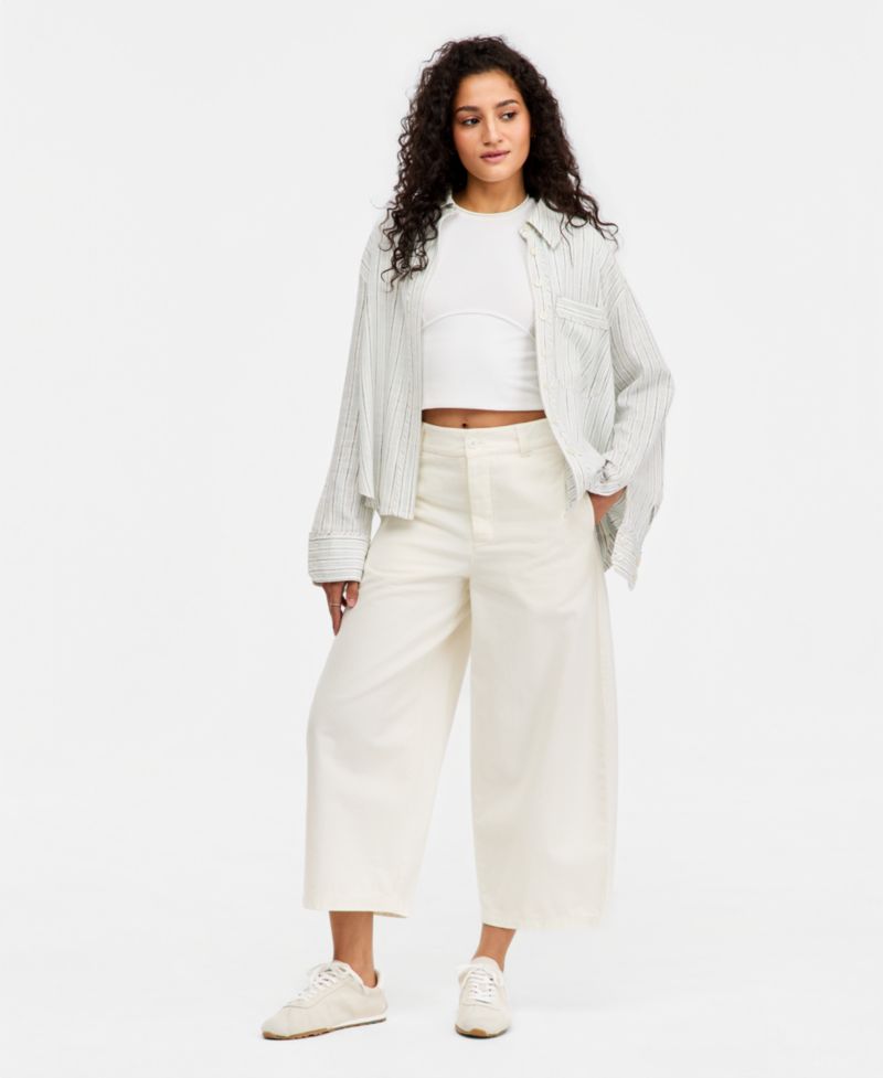 Women's Striped Laurel Button-Front Shirt