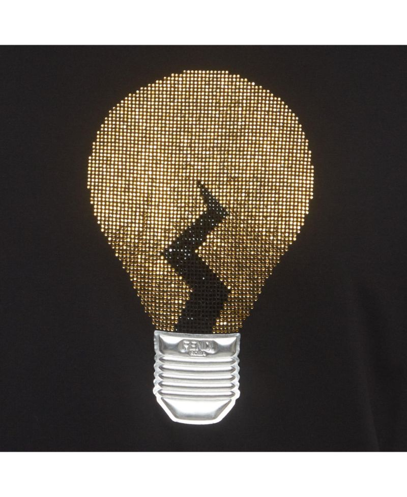 Women's Men's Embellished Lightbulb Graphic T-Shirt