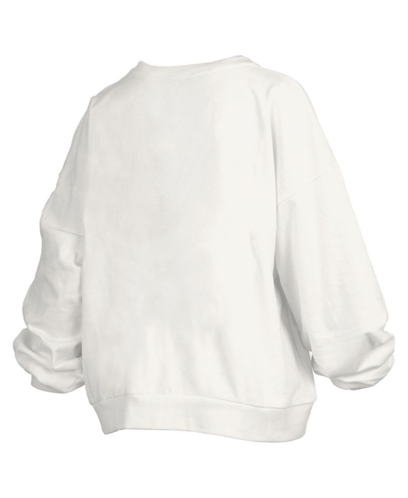 Women's White Wisconsin Badgers Janise Fleece Sweatshirt