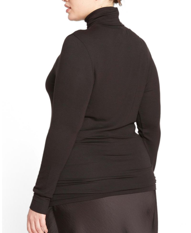 Plus Size Cloud Rib Turtleneck
