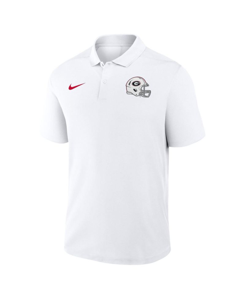 Men's White Georgia Bulldogs Whiteout Victory Dri-FIT Polo