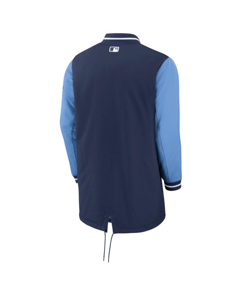 Men's Navy Tampa Bay Rays Dugout Performance Full-Zip Jacket