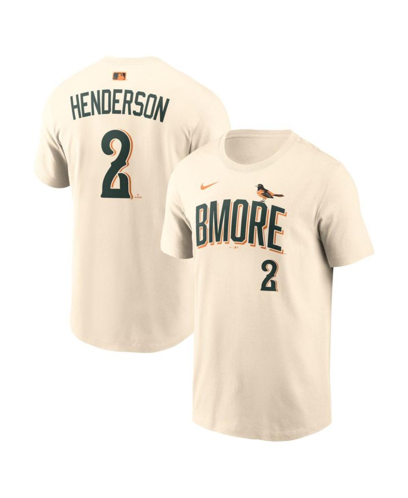 Men's Gunnar Henderson Natural Baltimore Orioles 2026 City Connect Name & Number T-Shirt