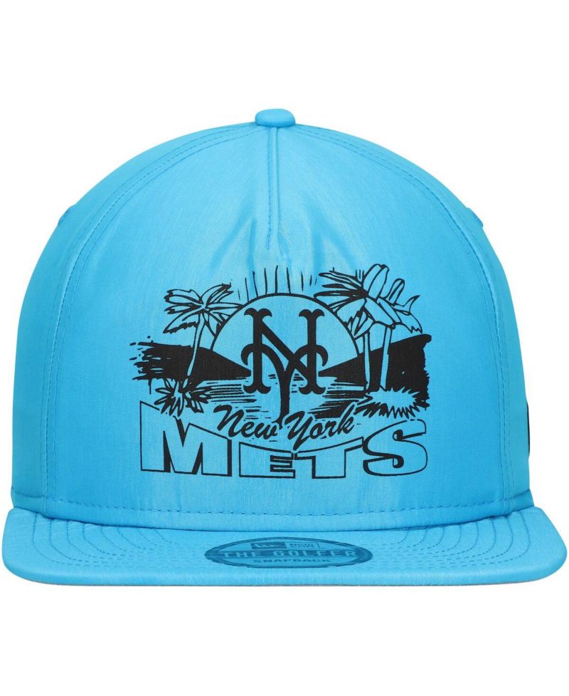 Men's Blue New York Mets Neon Golfer Snapback Hat