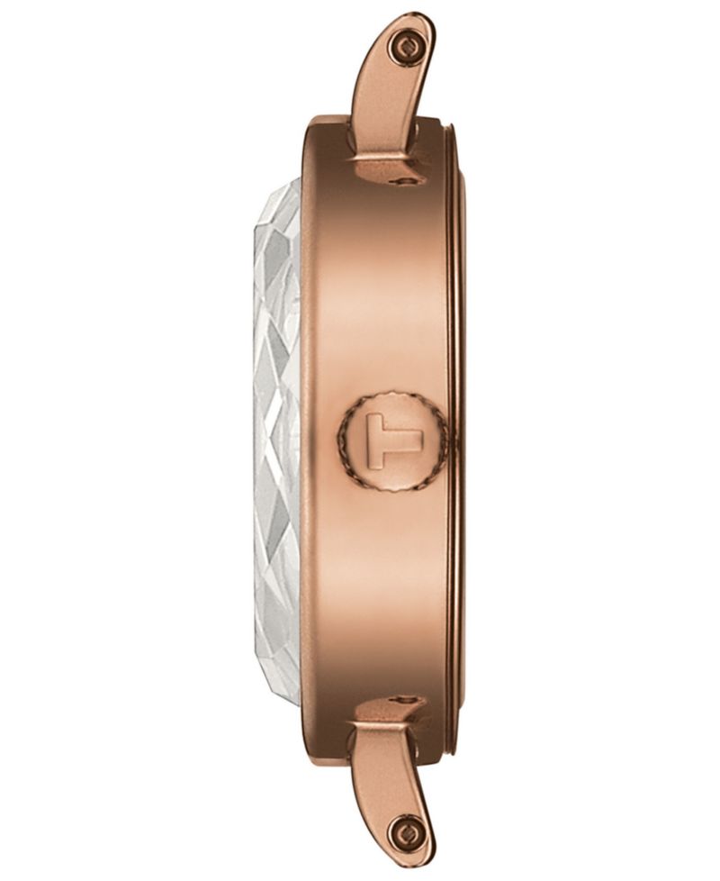 Women's Swiss Lovely Rose Gold PVD Stainless Steel Bracelet Watch 20mm