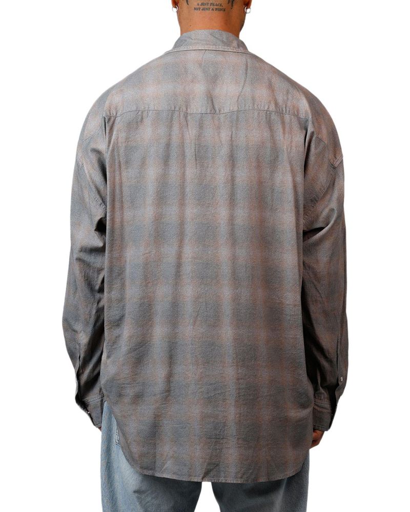 Men's Mem's Faded Print Flannel Shirt
