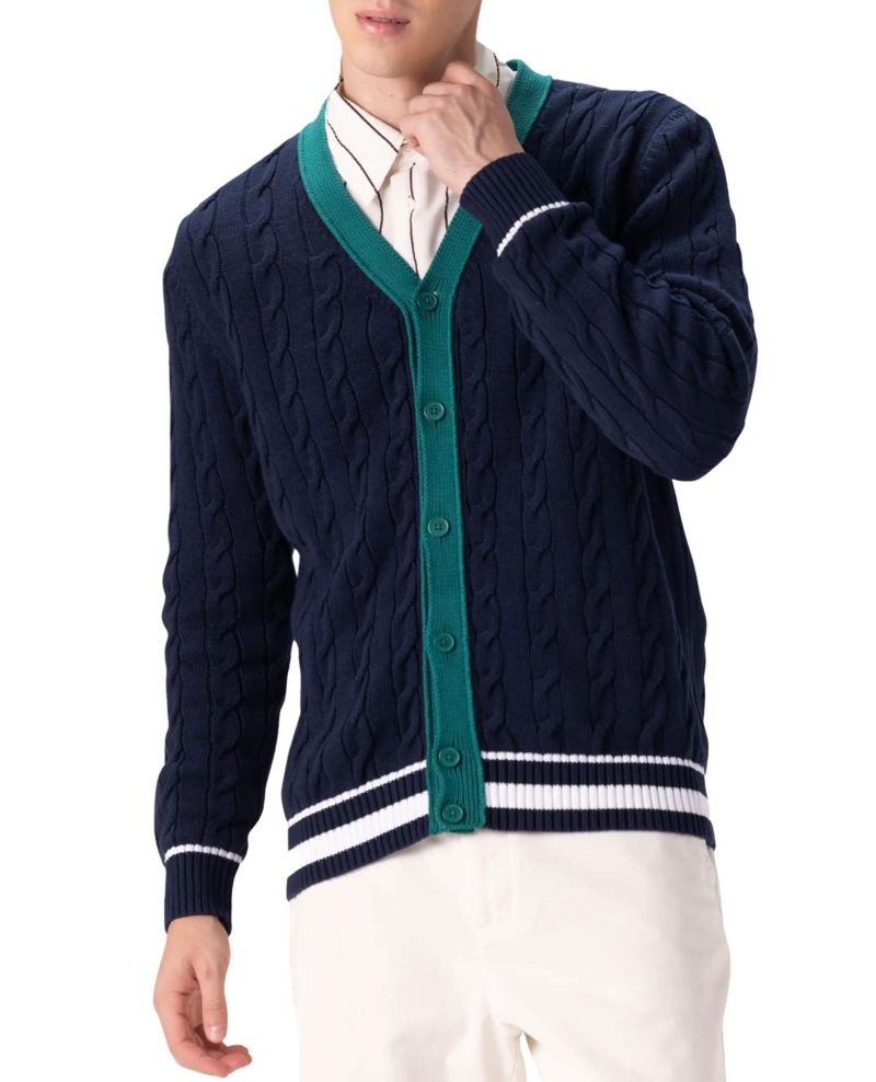 Men's Cable Knit Cardigan