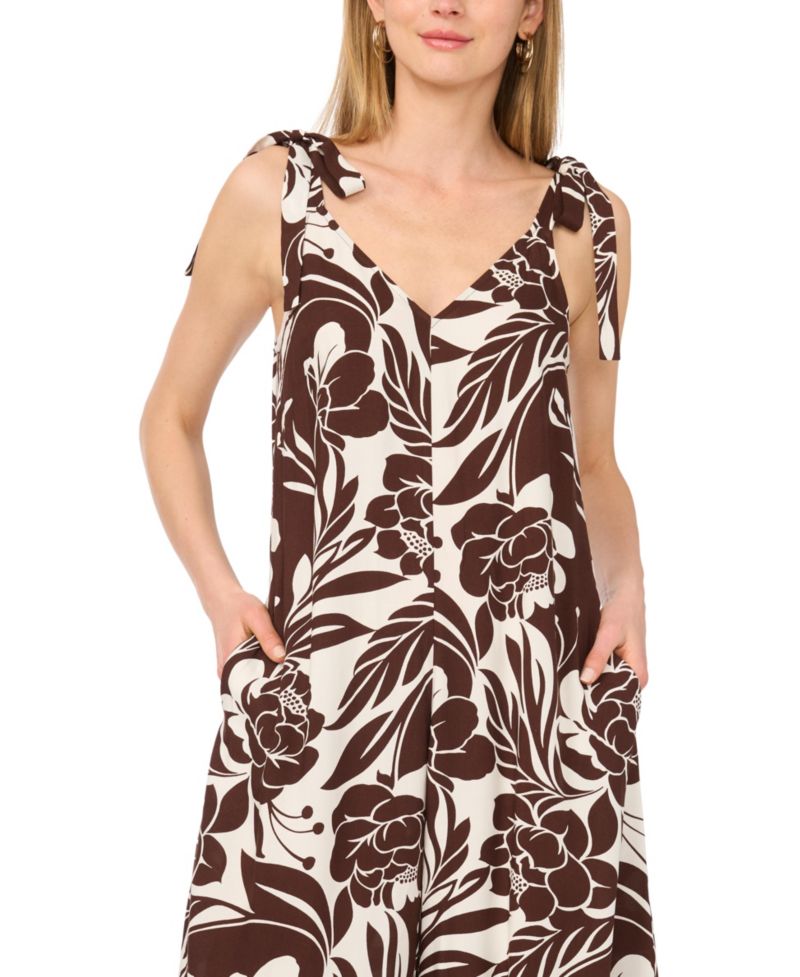 Women's Printed Wide-Leg Jumpsuit