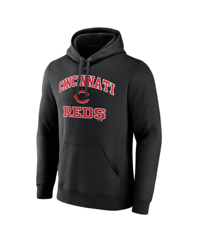 Men's Black Cincinnati Reds Heart & Soul Hoodie