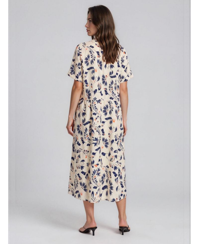 Women's Manirevia Soft Linen Midi Dress