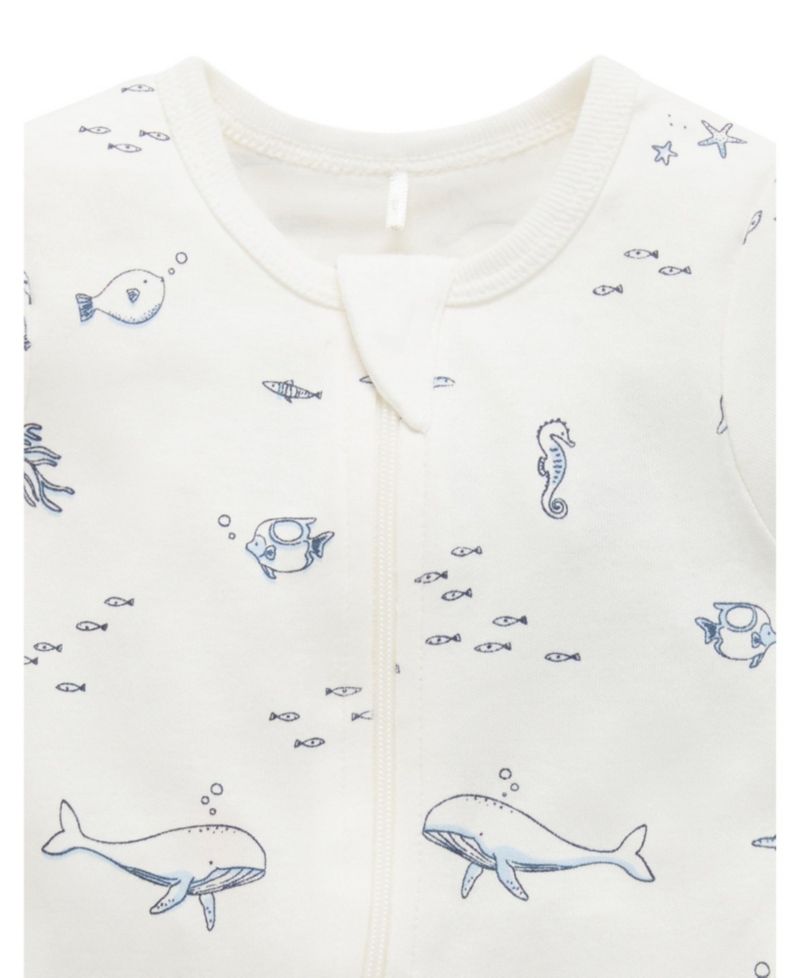 Baby Boys Short Sleeve Zip Coveral
