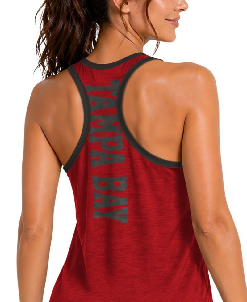 Women's Red Tampa Bay Buccaneers Tater II Racerback Tank Top