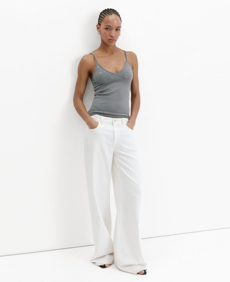 Women's Thin Straps Sparkly Top