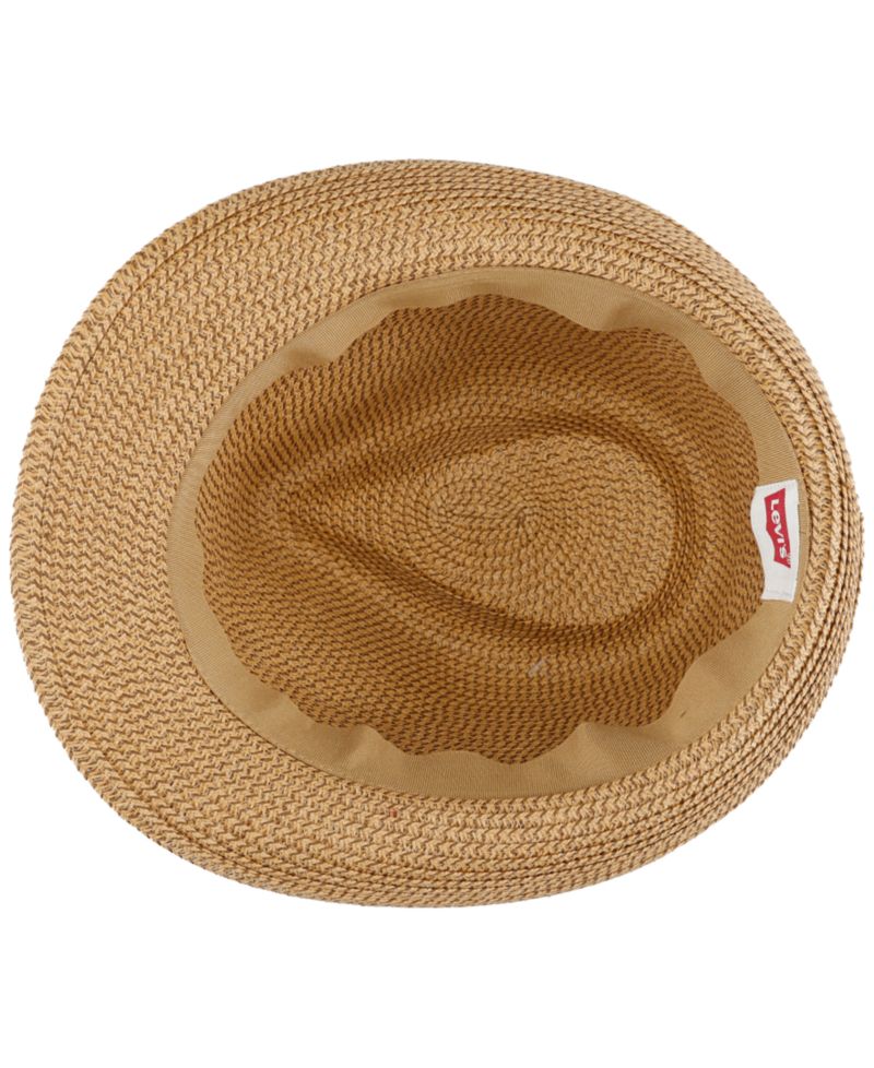 Men's Two-Tone Straw Fedora Hat