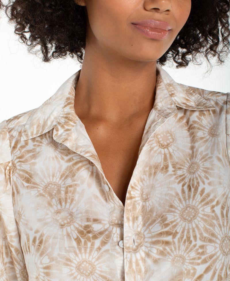 Women's Puff-Sleeve Top