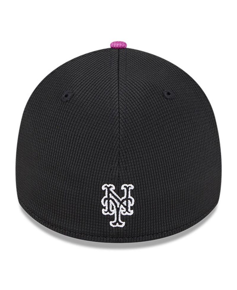 Men's Charcoal/Purple New York Mets City Connect Batting Practice 39THIRTY Flex Hat