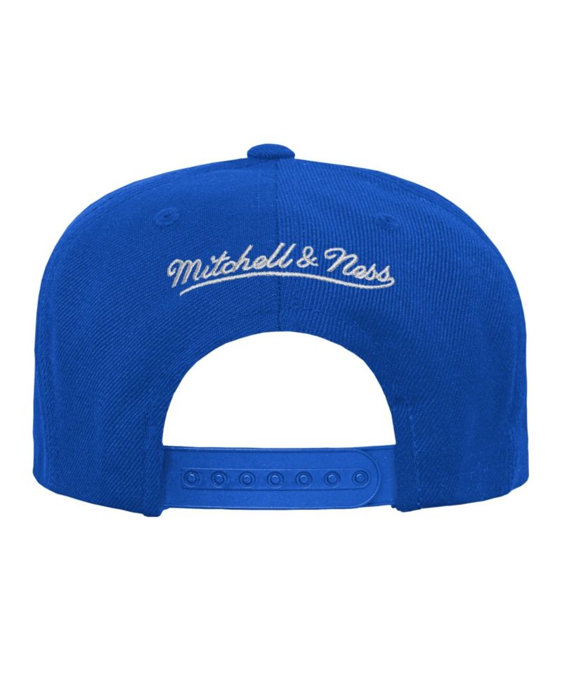 Big Boys and Girls Royal New York Knicks Head Coach Flat Brim Snapback Hat