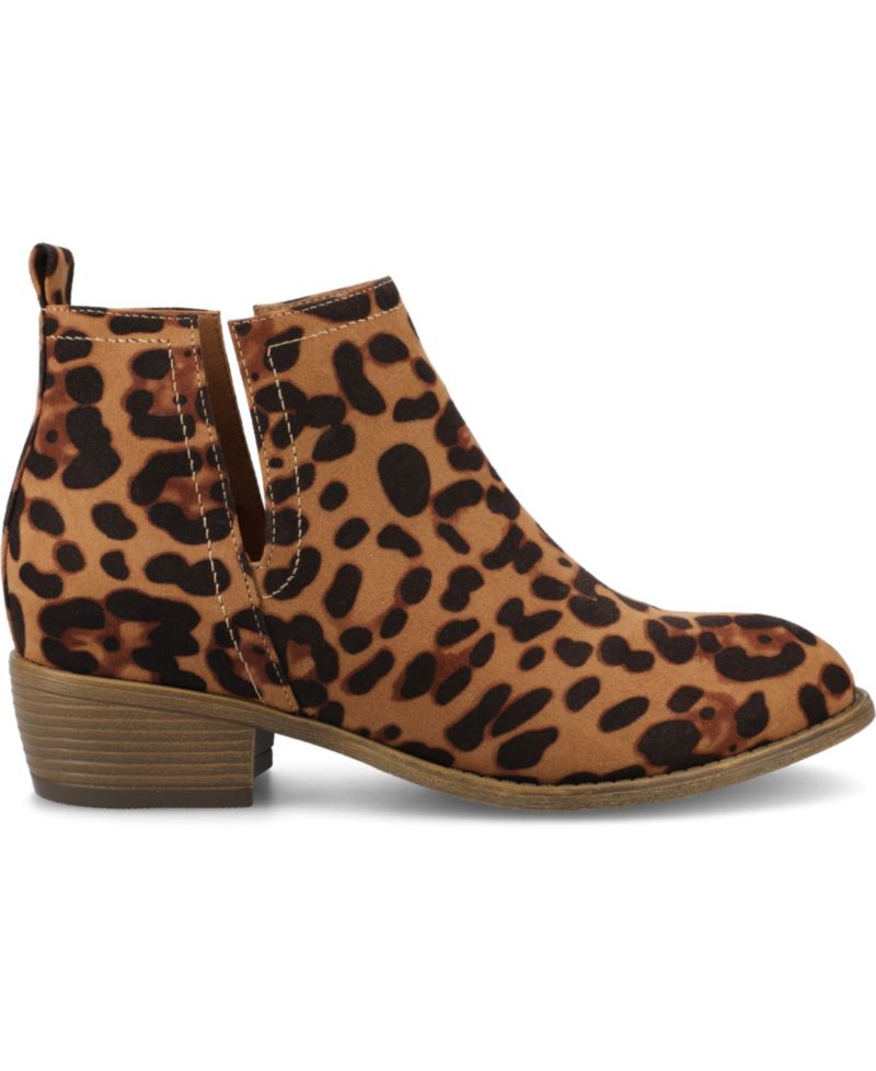 Women's Rimi Notched Ankle Stacked Heel Booties