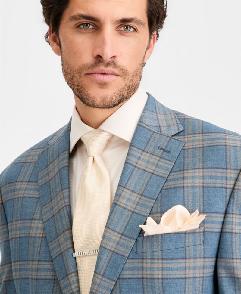 Men's Classic-Fit Plaid Suit Separate Jacket