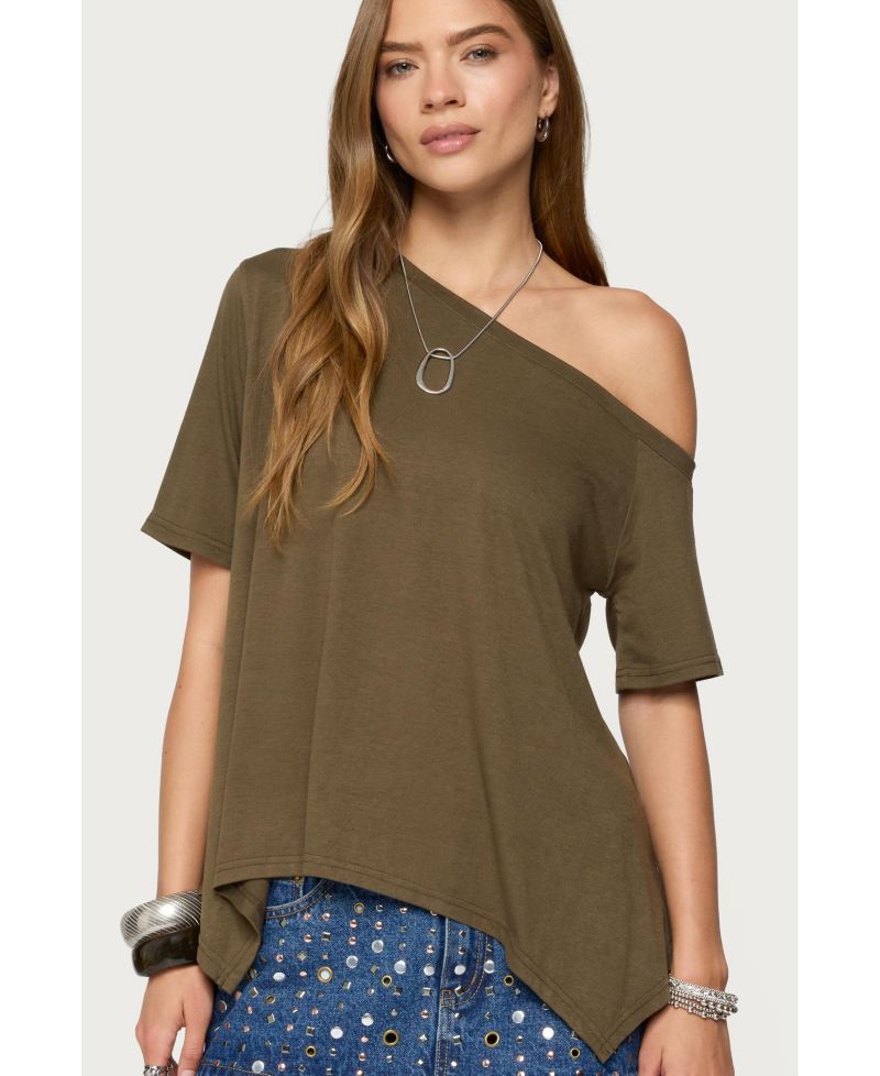 Women's Josy One Shoulder Handkerchief Top