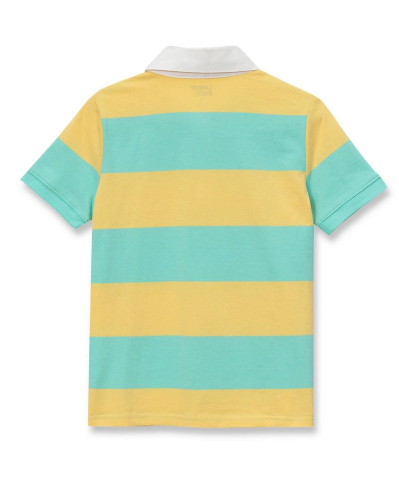 Little And Big Boys Short Sleeve Rugby Polo Shirt