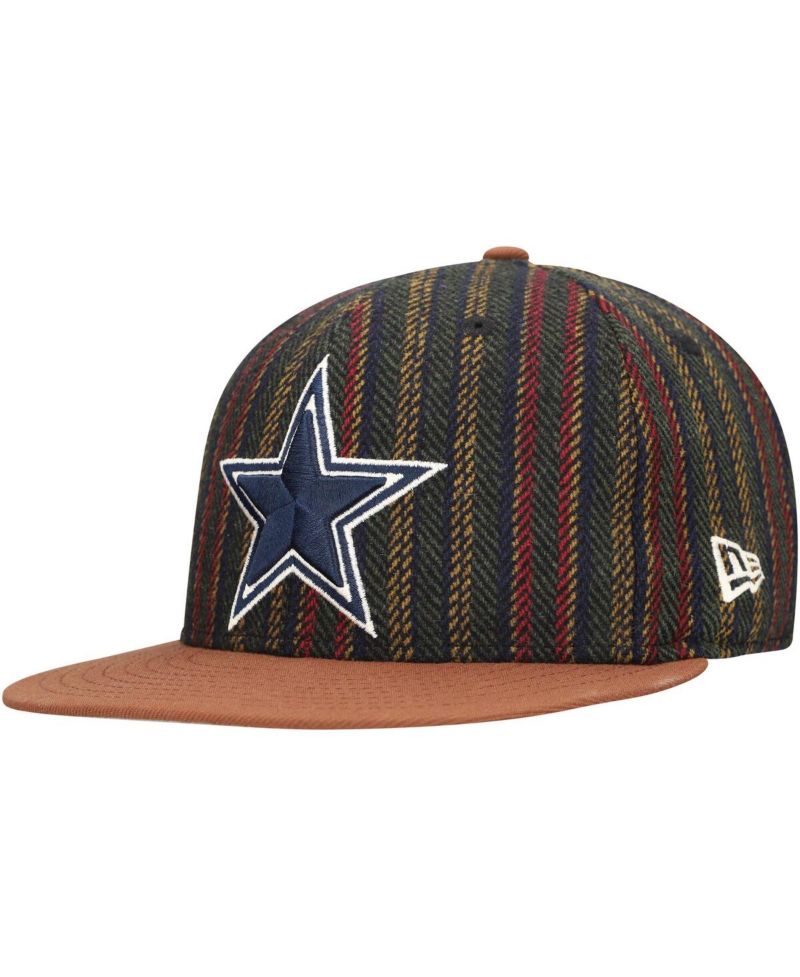 Men's Brown/Tan Dallas Cowboys Vintage Herringbone 59FIFTY Fitted Hat