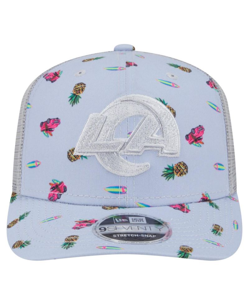 Men's Light Blue Los Angeles Rams Adventure Surfboard 9SEVENTY Adjustable Hat