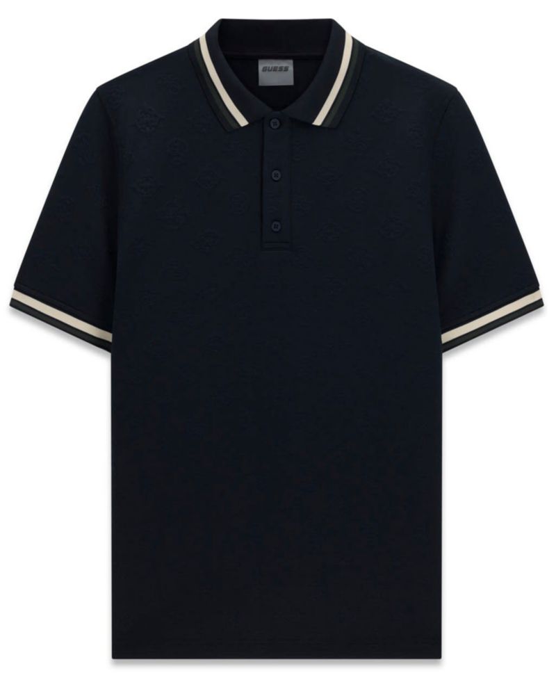 Men's Wallace Slim-Fit Monogram-Print Polo Shirt