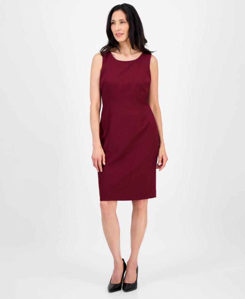 Women's Topper Jacket & Sleeveless 2 Piece Dress Suit, Regular & Petite