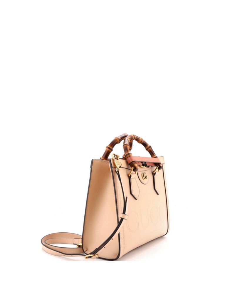 Small Diana NM Bamboo Handle Tote Leather