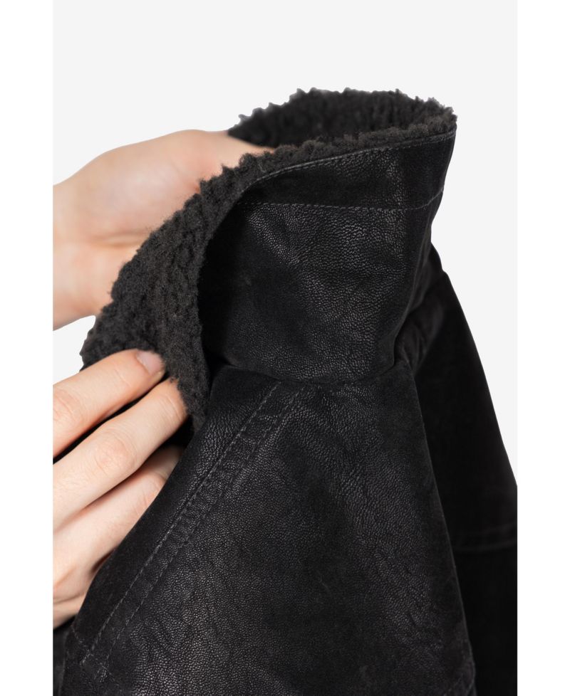 Boys Faux Suede Ranger Jacket With Faux Shearling Lining