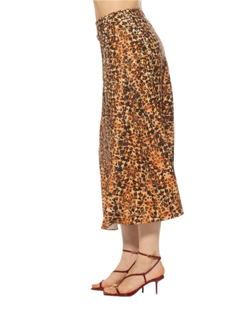 Women's Eres Flared Midi Skirt With Front Detail
