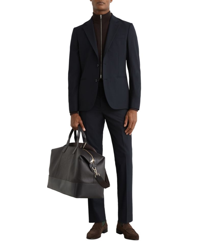 Men's Graduate Tailored-Fit Flat-Front Suit Pants