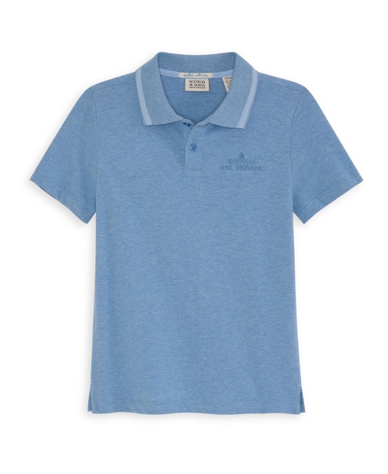 Big Boys Heather Pique Polo Shirt