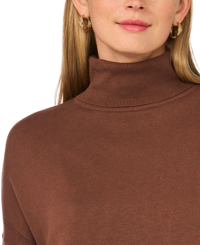 Women's Mock Neck Slip Sweater Dress