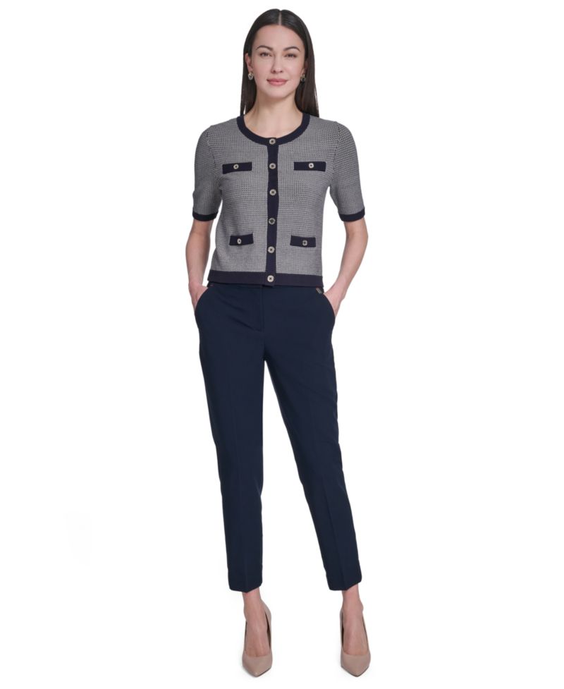 Women's Short-Sleeve Crewneck Sweater