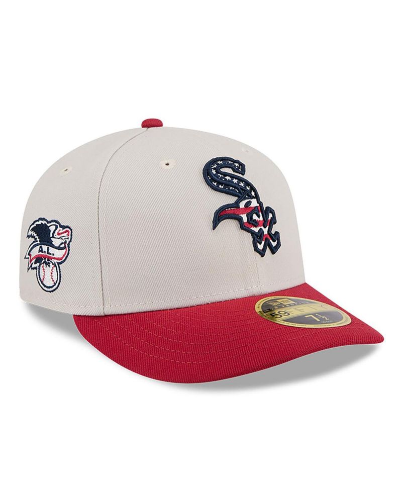 Men's Red Chicago White Sox 2024 Fourth of July Low Profile 59FIFTY Fitted Hat
