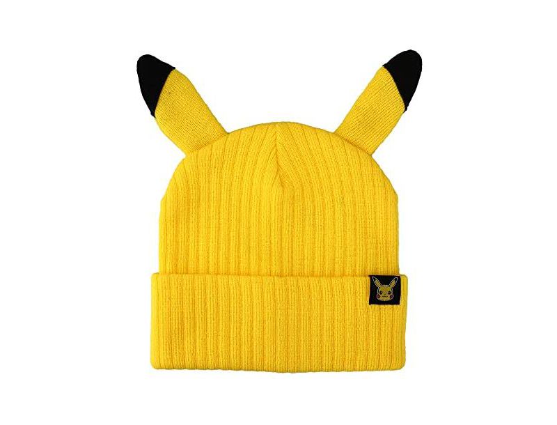 Men's Pikachu Inspired Adult Unisex Yellow Cuff Beanie