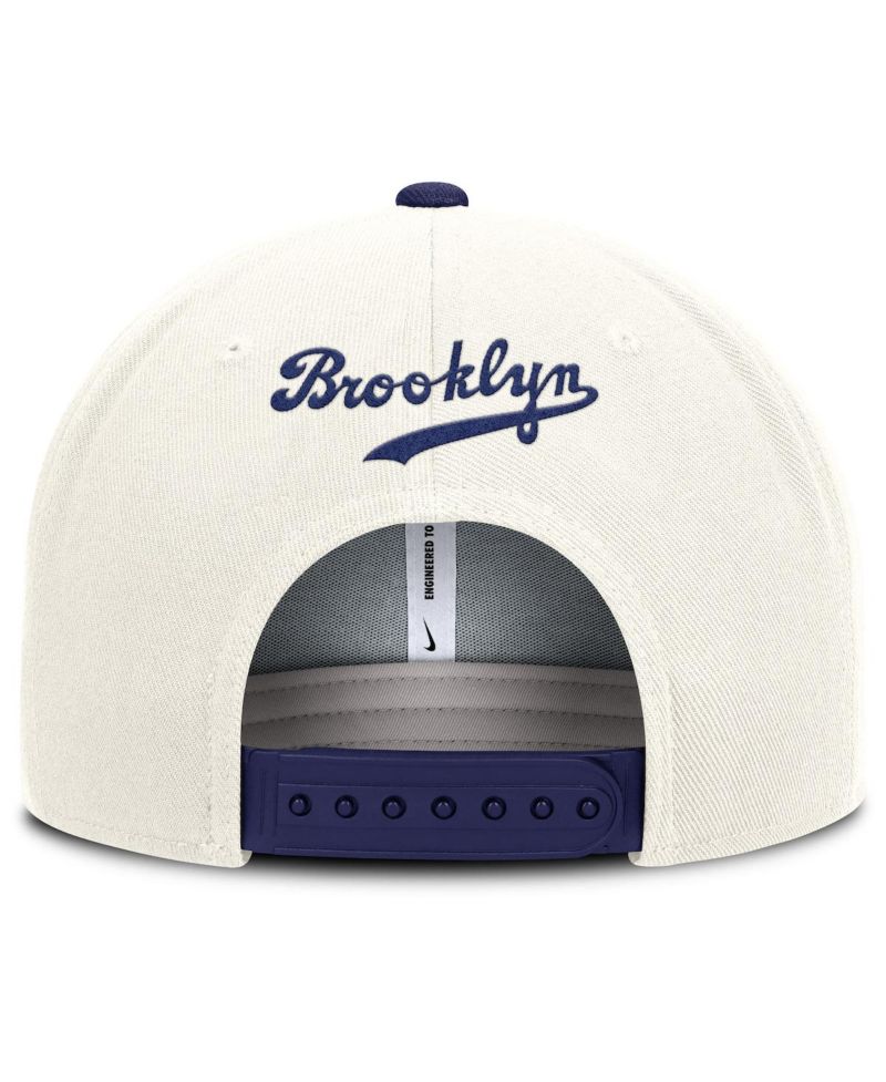 Men's Cream/Royal Brooklyn Dodgers Cooperstown Pro Dri-FIT Snapback Hat