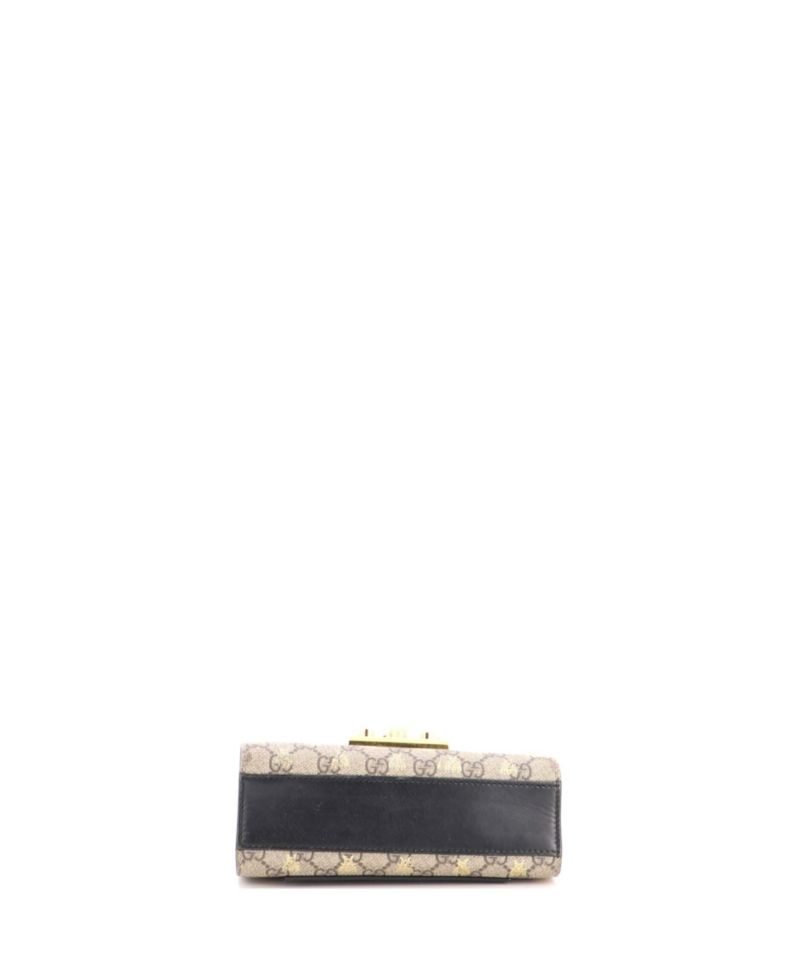 Small Padlock Shoulder Bag Printed GG Coated Canvas